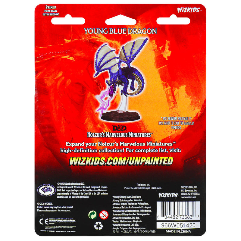 Dungeons & Dragons Nolzur's Marvelous Unpainted Miniatures: W08 Young Blue Dragon from WizKids image 6