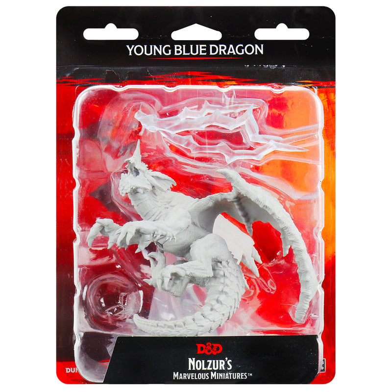Dungeons & Dragons Nolzur's Marvelous Unpainted Miniatures: W08 Young Blue Dragon from WizKids image 5