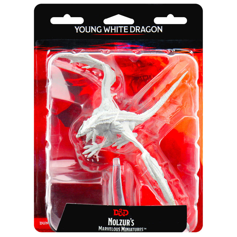 Dungeons & Dragons Nolzur's Marvelous Unpainted Miniatures: W09 Young White Dragon from WizKids image 6